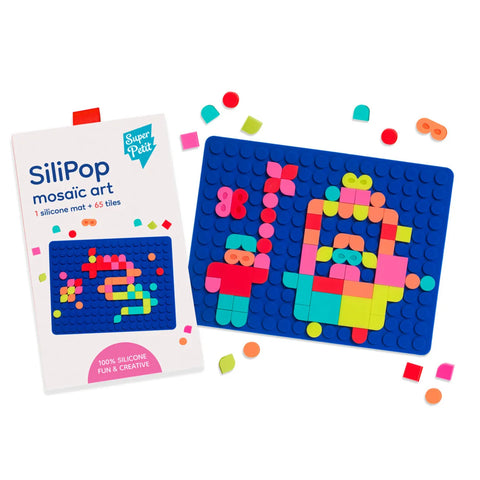 Silipop Travel Game - Blue Silicone Mat..