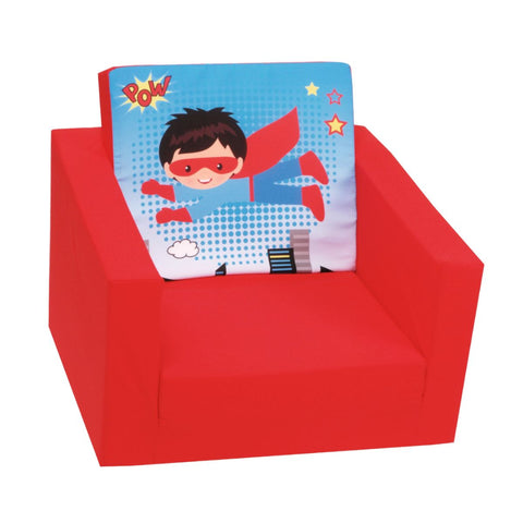 Single Sofa - Super Hero Red
