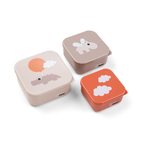 Snack Box Set 3 Pcs Happy Clouds Powder