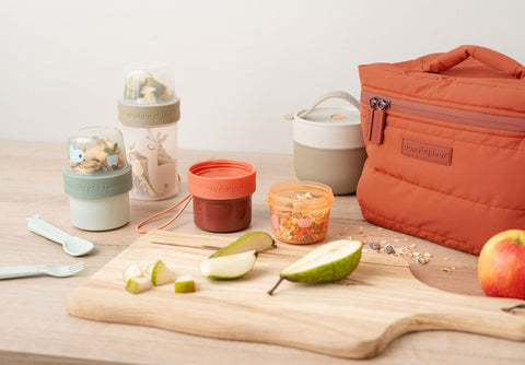 Snack Container L Croco Green