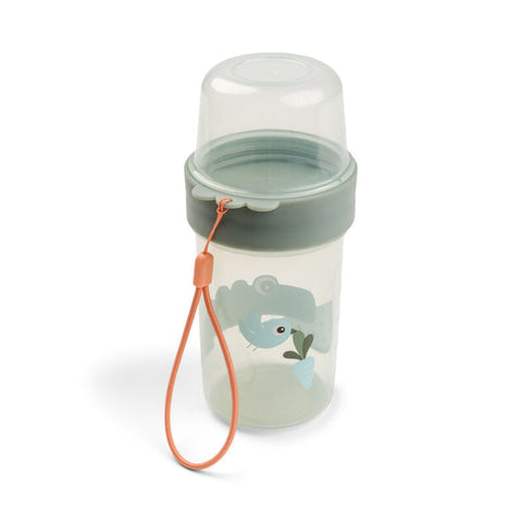 Snack Container L Croco Green