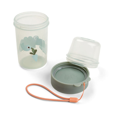 Snack Container L Croco Green