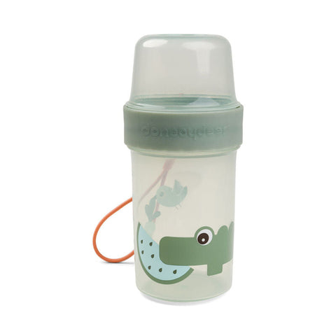 Snack Container L Croco Green