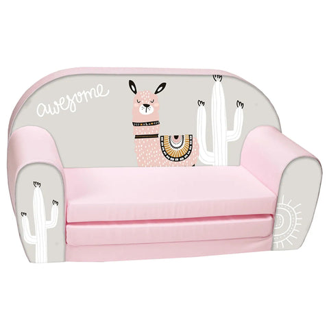 Delsit Sofa Bed-Lama In Space-Light Pink