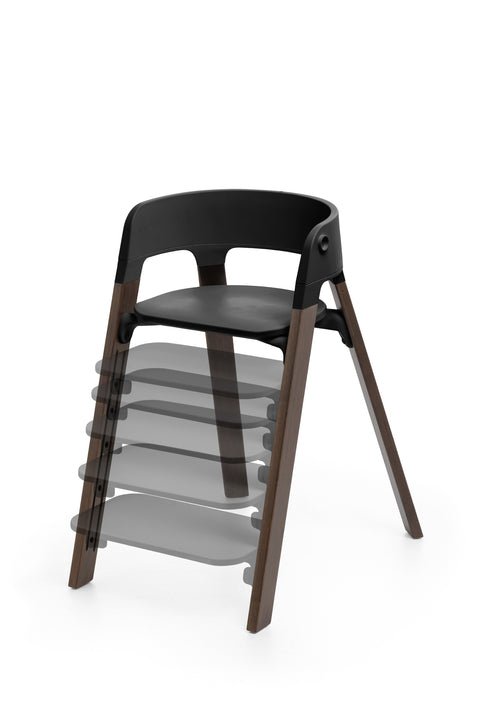 Stokke Steps High ChairBlack/ warm brown