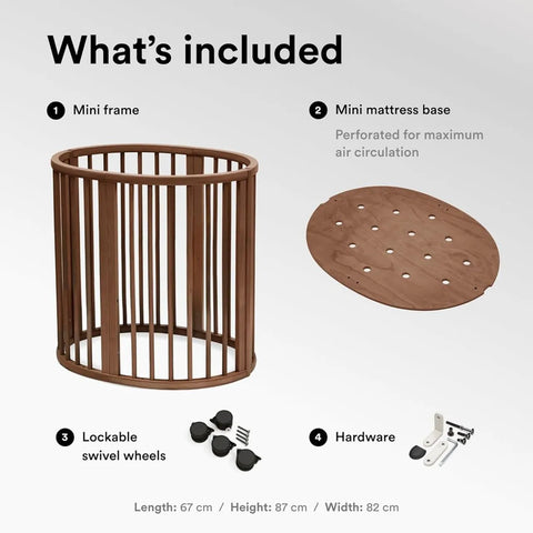 Stokke - V3 Sleepi Mini Cot Frame - Warm Brown