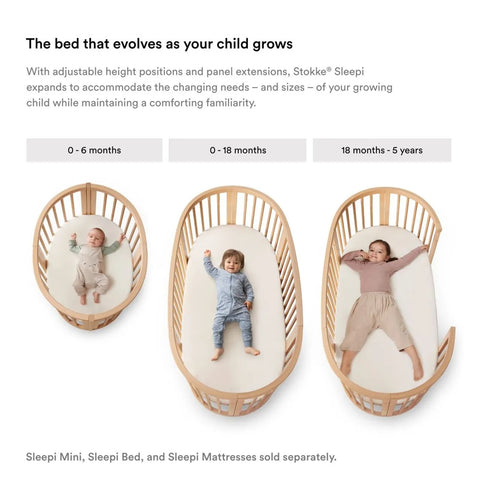 Stokke - Fitted Sheet For Sleepi Bed V3 Only - White