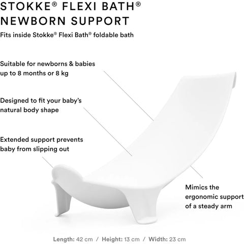 Stokke Flexi Newborn Support Bundle Transparent green