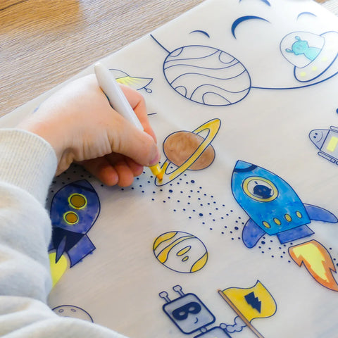 Into Space Colouring Playmat