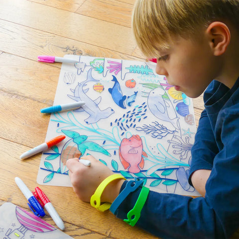 Coral Reef Colouring Playmat