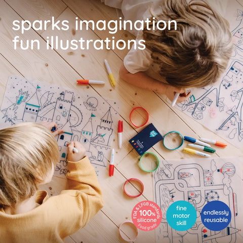 Into Space Colouring Playmat