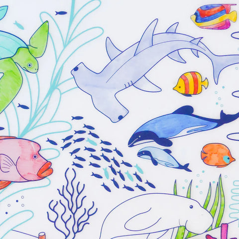 Coral Reef Colouring Playmat