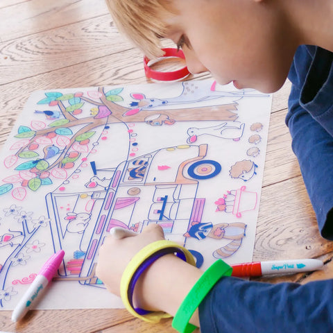 SuperPetit - Magic Tree Colouring Playmat