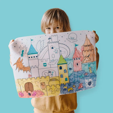Medieval Castle Colouring Playmat