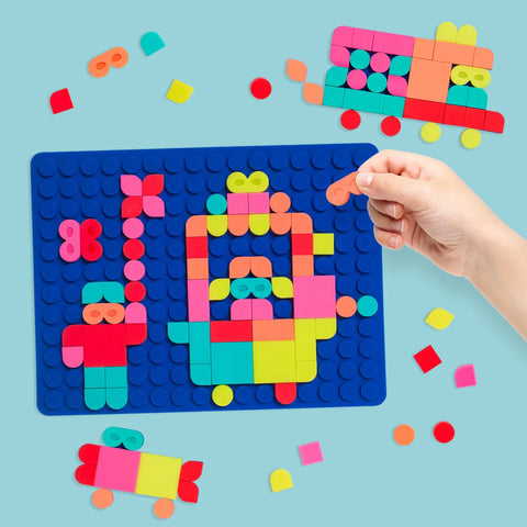 Silipop Travel Game - Blue Silicone Mat