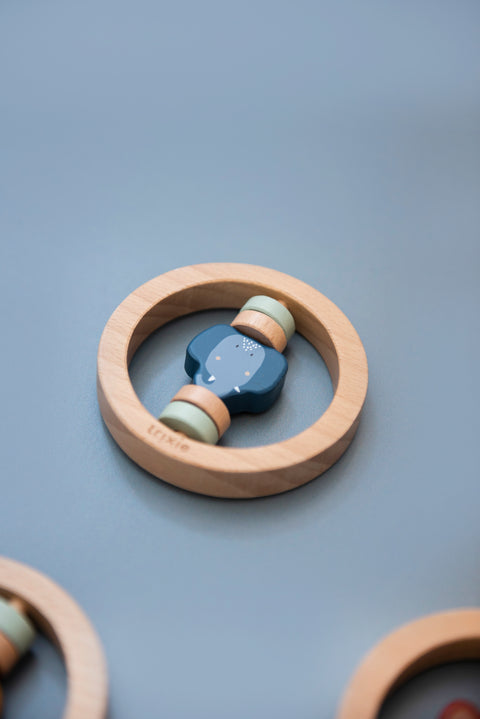 Trixie:Wooden round rattle - Mrs. Elephant