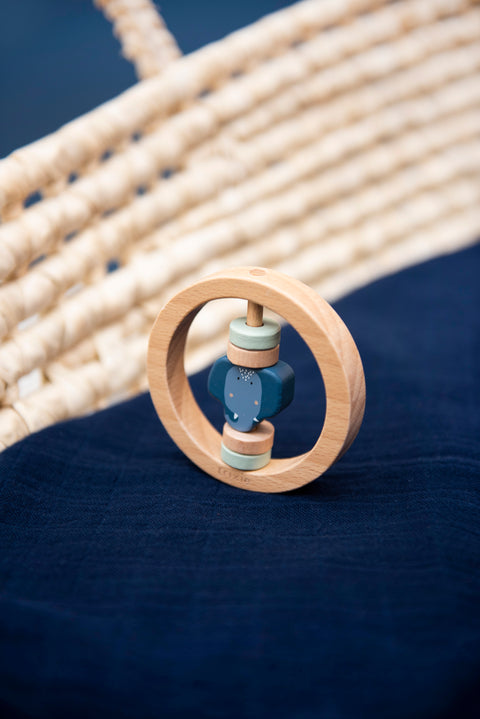 Trixie:Wooden round rattle - Mrs. Elephant