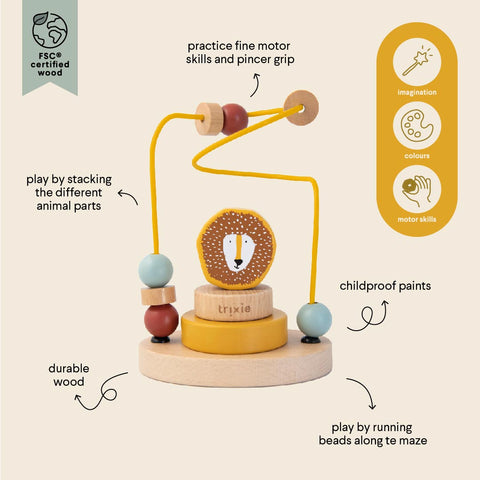 Trixie - Wooden beads maze - Mr. Lion
