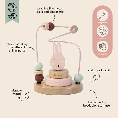 Trixie:Wooden beads maze - Mrs. Rabbit