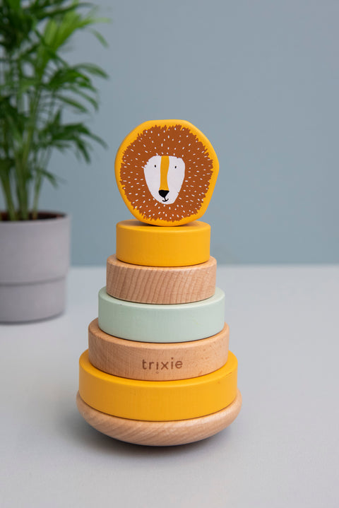Trixie:Wooden stacking toy - Mr. Lion
