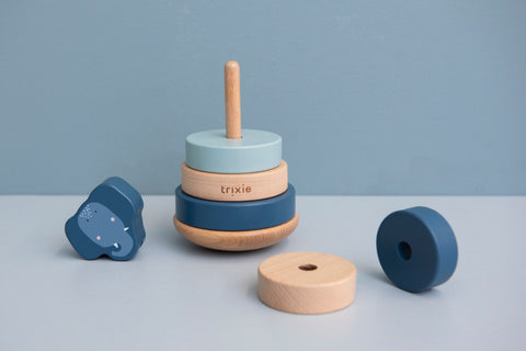 Trixie - Wooden stacking toy - Mrs. Elephant