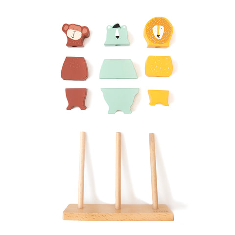 Trixie - Wooden animal puzzle stacker