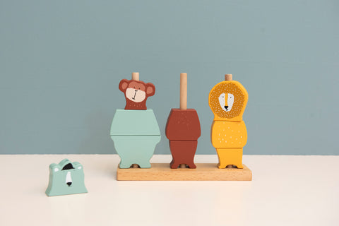 Trixie - Wooden animal puzzle stacker