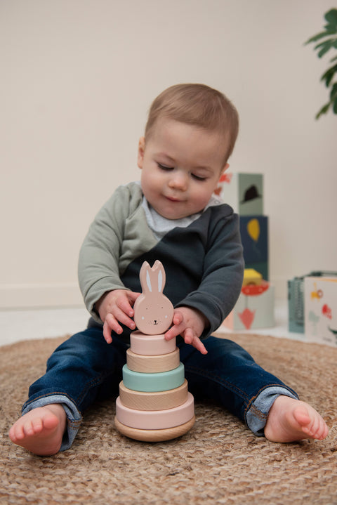 Trixie - Wooden Stacking toy - Mrs. Rabbit