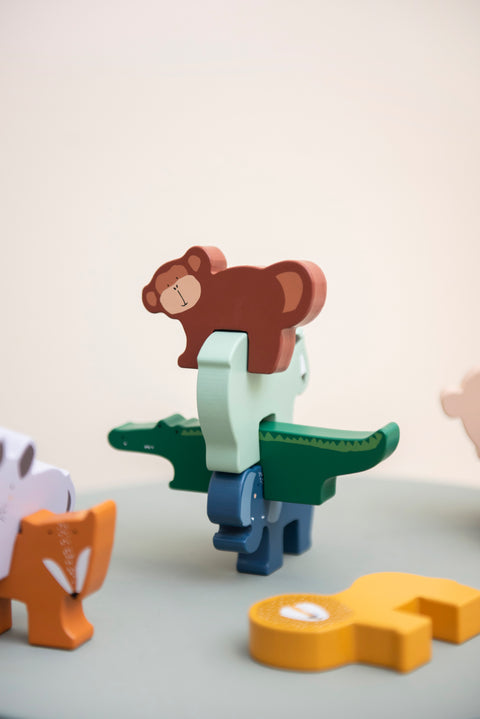 Trixie - Wooden animal stacking game