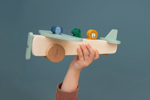 Trixie - Wooden animal airplane