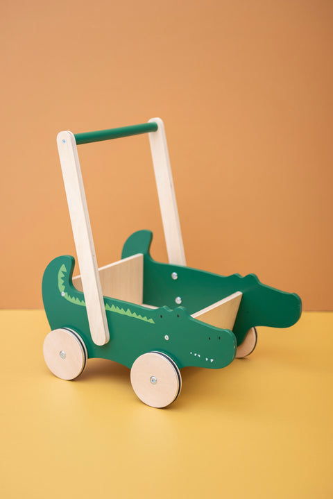 Trixie - Wooden push along cart - Mr. Crocodile