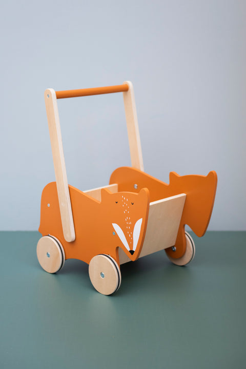Trixie - Wooden push along cart - Mr. Fox