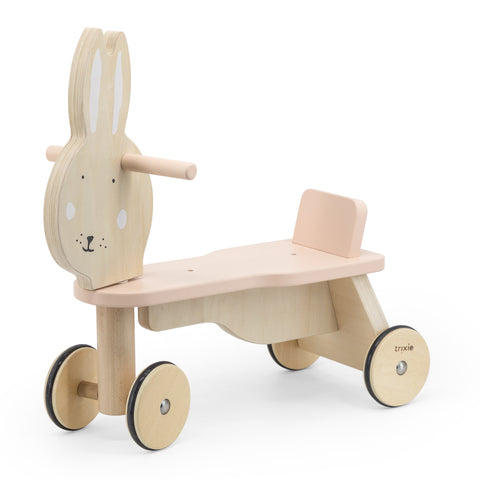 Trixie - Wooden bicycle 4 wheels - Mrs. Rabbit
