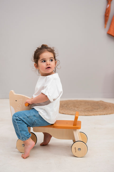 Trixie - Wooden bicycle 4 wheels - Mr. Fox