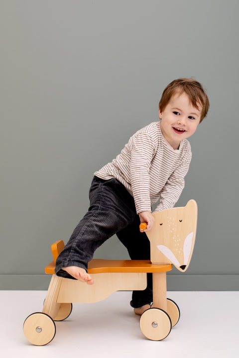 Trixie - Wooden bicycle 4 wheels - Mr. Fox