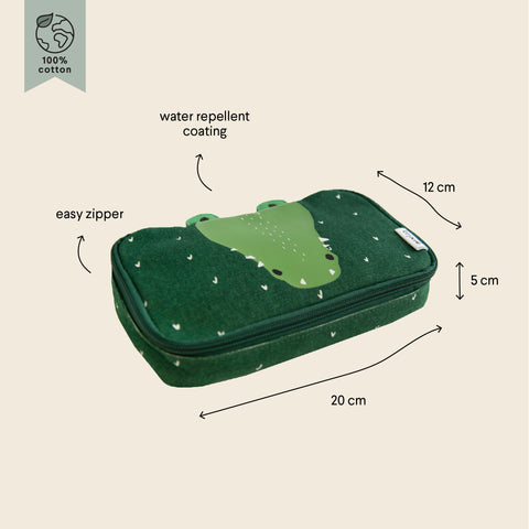 Trixie - Pencil case rectangular - Mr. Crocodile