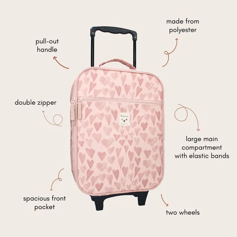 Trolley suitcasePink Hearts_Toybox.ae