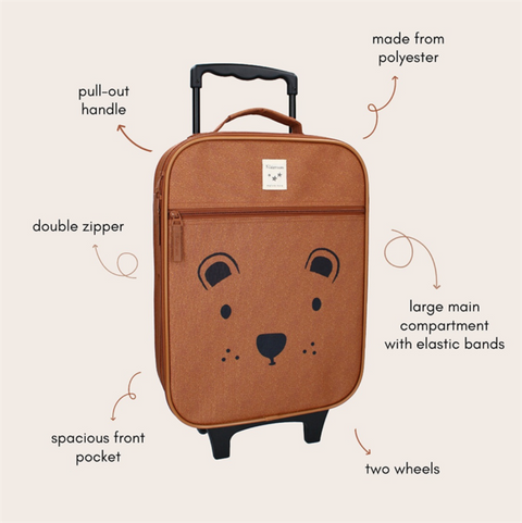 Trolley suitcase Brown Bear_Toybox.ae