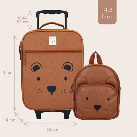 Trolley suitcase Brown Bear_Toybox.ae