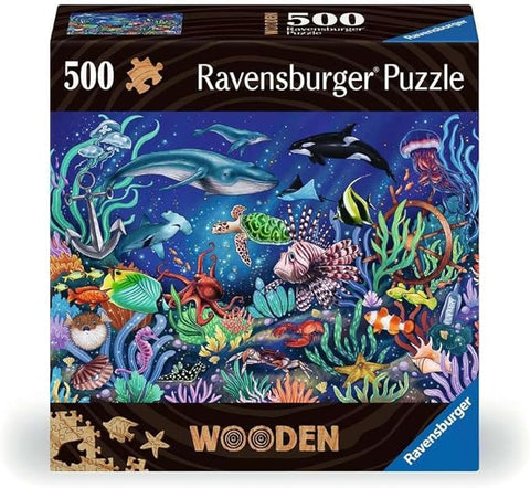 Under the Sea 500‑Piece Wooden Puzzle