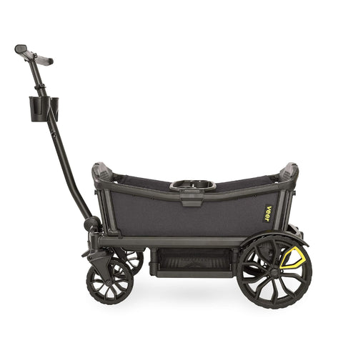 Veer All-Terrain Cruiser | Premium Off-Road Wagon Stroller for Babies, Toddlers and Kids | Push, Pull & Push-Along Steering | Lightweight, Collapsible | 2 Seater