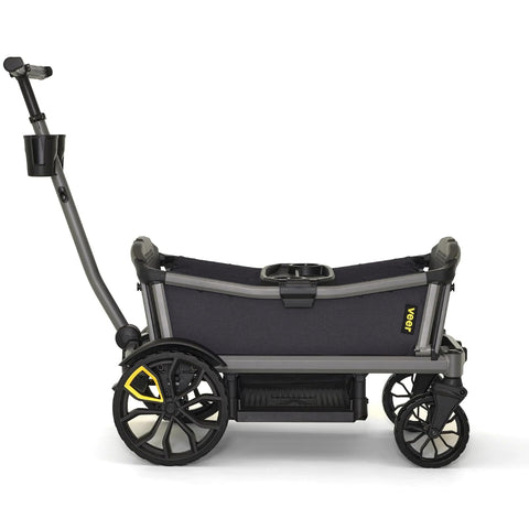 Veer All-Terrain Cruiser XL | Premium Off-Road Wagon Stroller for Babies, Toddlers & Kids | Push, Pull & Push-Along Steering | Lightweight, Collapsible | 4 Seater