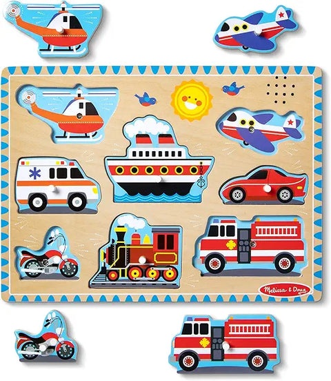 Vehicles Peg Puzzle