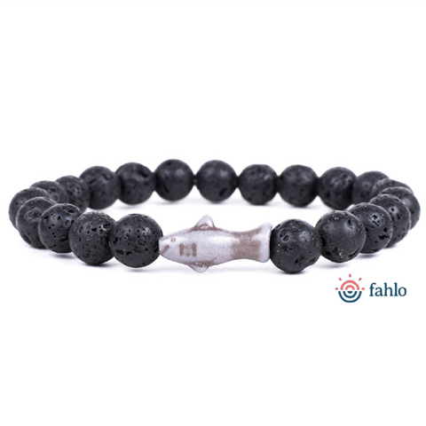 Fahlo The Voyage Bracelet Shark Lava Stone
