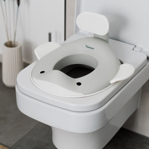 Whale Toilet Trainer Seat – Light Grey