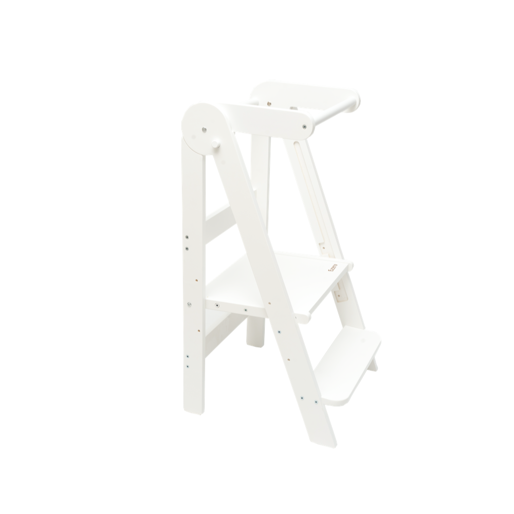 Folding Kitchen Tower natural or white Toy Box