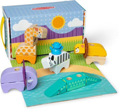 Wooden Blockables Safari Play Set
