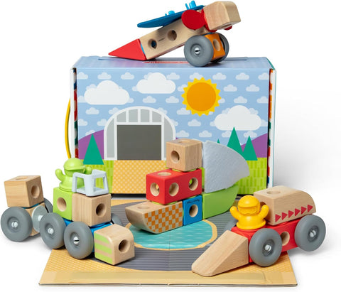 Wooden Blockables Vehicles Play Set