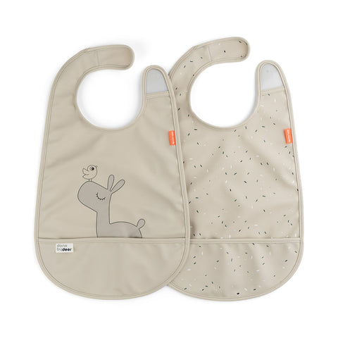 Bib W/Velcro 2-Pack Lalee Sand