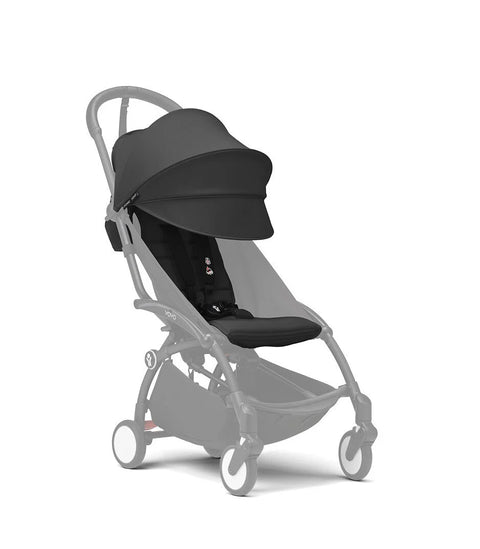 YOYO3 6+Color Pack Stroller Seat And Canopy - Black